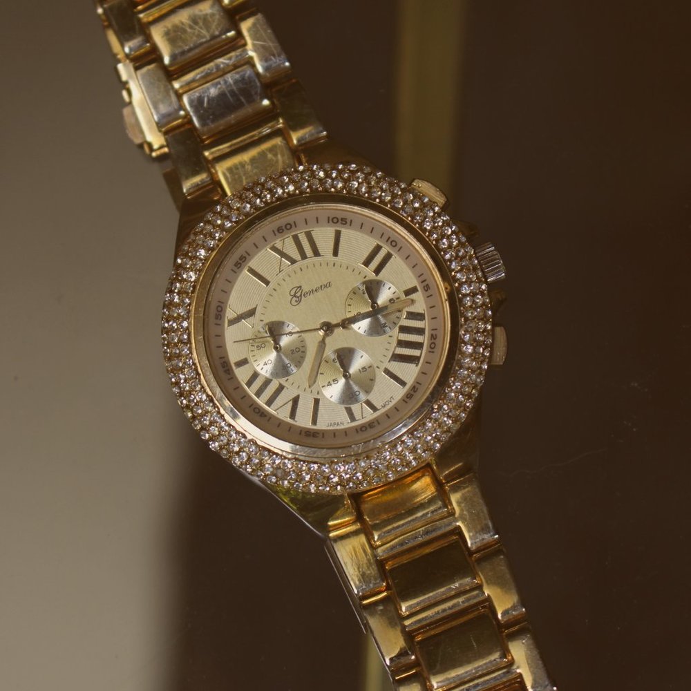 4 Rhinestone Watches (3 Geneva + 1 Vice Versa)